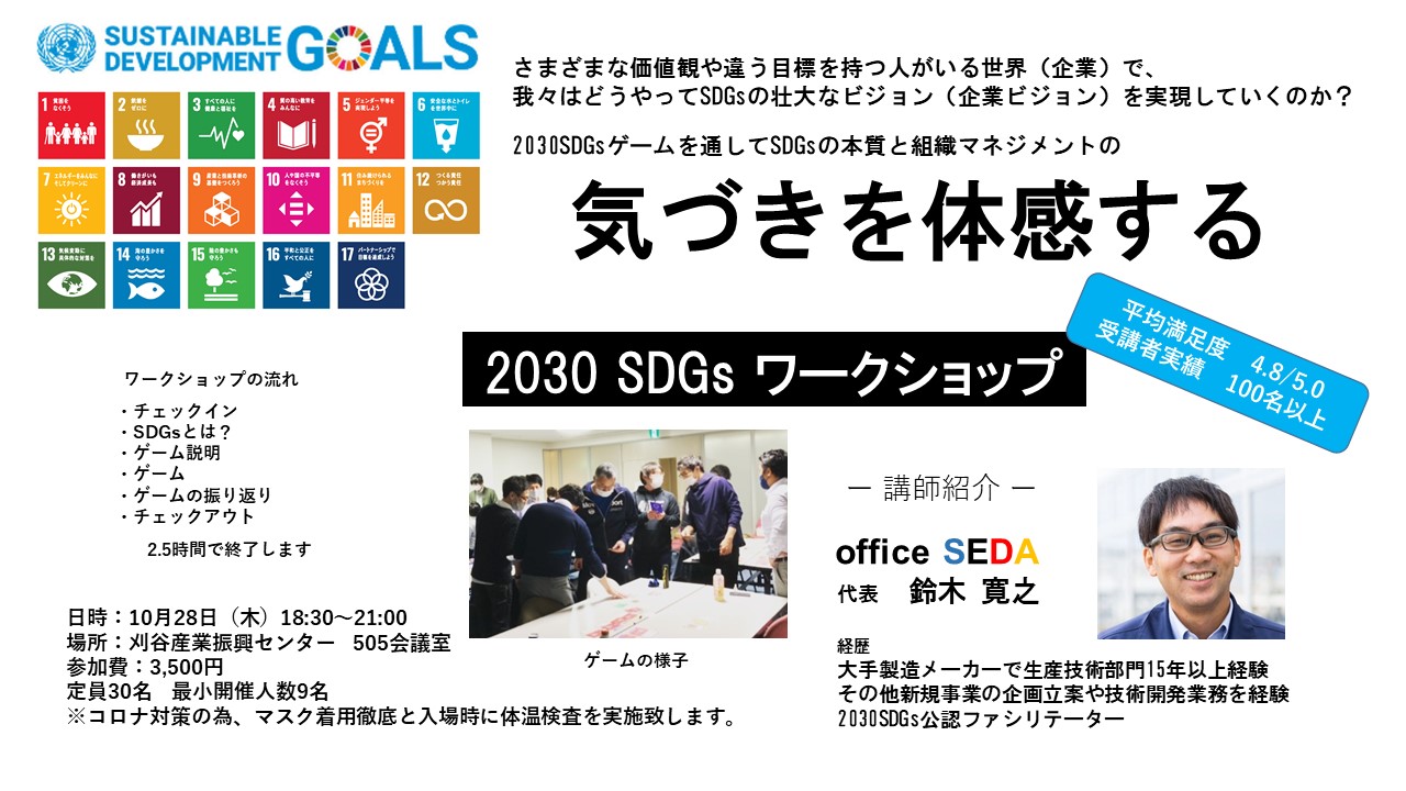 2030SDGsワークショップ in 刈谷