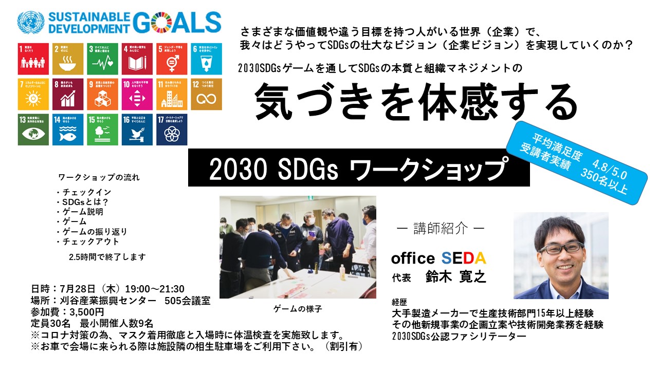 2030SDGsワークショップ in 刈谷